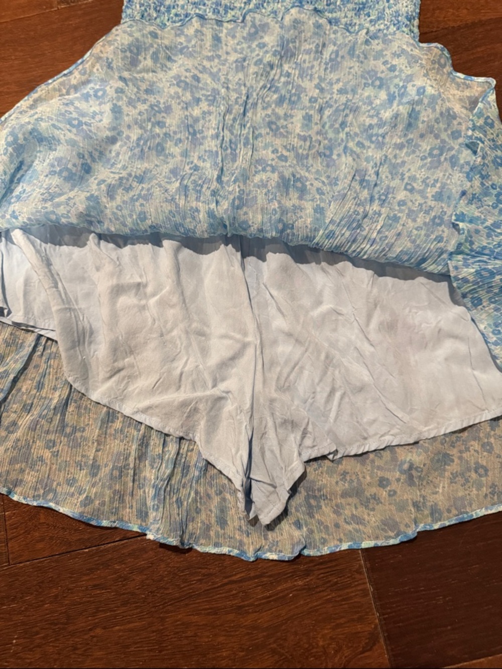 Rays for Days Georgia Strapless Romper in Sandwash Floral - Picture 6 of 9